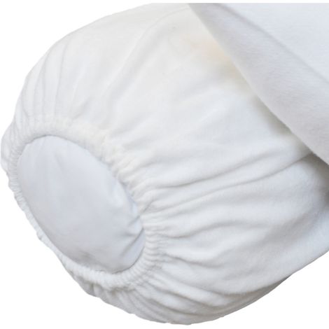 Protège traversin molleton 160 gr/m² fermeture élastiques 90 cm
