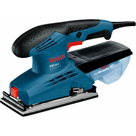 Levigatrice orbitale bosch gss 23 a 190 watt microfilter in dotazione soft grip