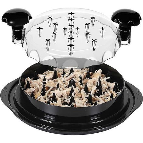 Outil à effilocher le poulet Twist, effilocher la viande avec poignées et base antidérapante, effilocher les filets de poulet (1/5)