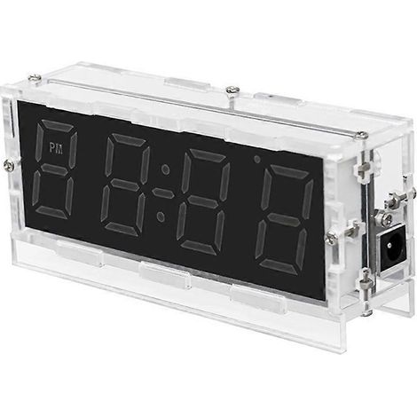 Kit d'horloge numérique RGB multicolore à monter soi-même : affichage de la température et alarme, projet d'apprentissage et de pratique de la soudure, kit électronique (1/5)