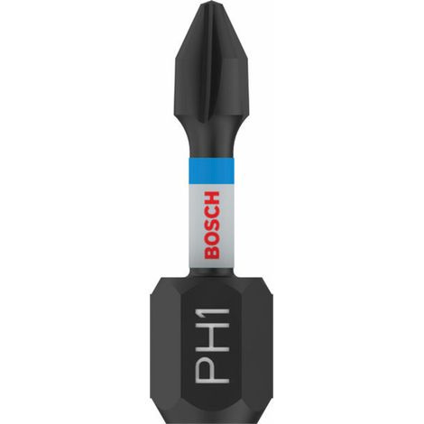 Bosch Professional 2 Bits de Impact Control PH1, 25 mm, Sechskantschaft, Pick and Click, Zubehör de Schlagbohrmaschine de drill de impact (1/5)