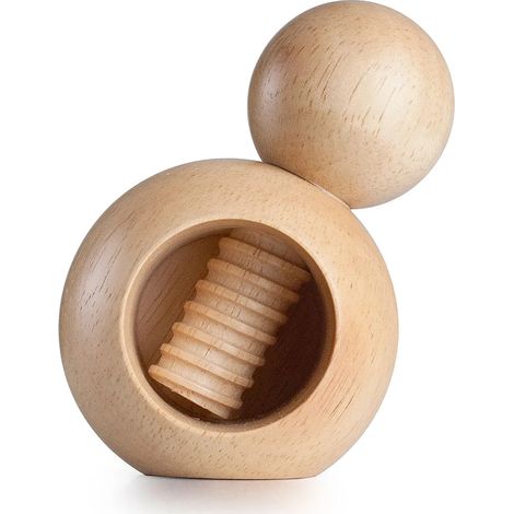 Nussknacker Ibili spherical Beech Holz 7x10 cm (1/2)