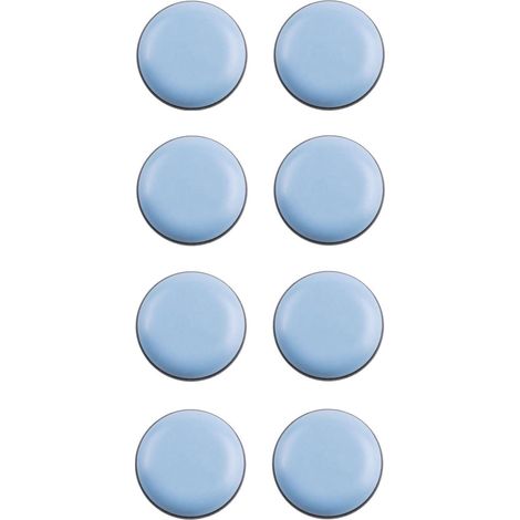 Cyclingcolors – Lot de 8 patins glisseurs téflon ronds 17mm – Autocollants pour protection sol parquet – Idéal pour pieds de chaise et meubles
