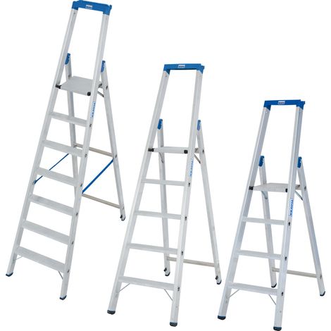 KRAUSE Stabilo Professional Stufen-Stehleiter 5 Stufen 3,20m Arbeitshöhe (1/5)