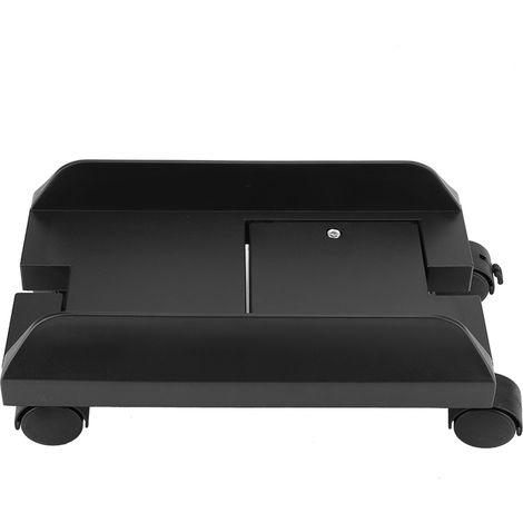 Support d'Unité Centrale Amovible avec Frein - Rack de Stockage pour Tour d'Ordinateur (Noir) (1/5)