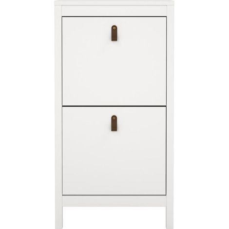Schuhschrank - MADRID - Weiß - 8 Paare - 53,8 x 24,6 x 102,9 cm (1/3)