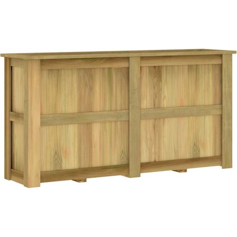 Jardinière de jardin - Balconnière à fleurs Lit surélevé 196x50x100 cm Bois de pin imprégné BV119986 - BonneVie (1/4)