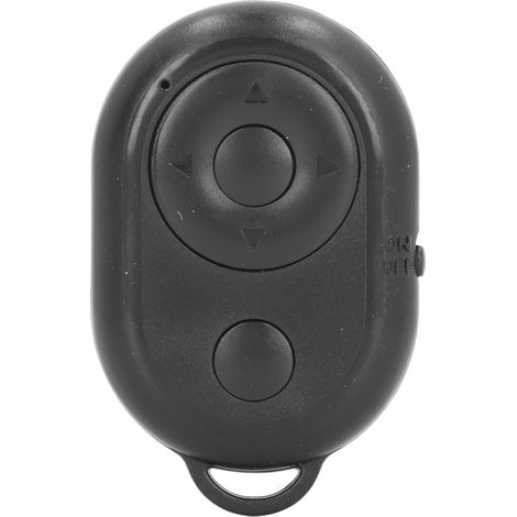 Télécommande pour téléphone Bluetooth 4.0, portée de 10 m, chargement USB Type-C, déclencheur selfie pour liker et tourner les pages (noir)