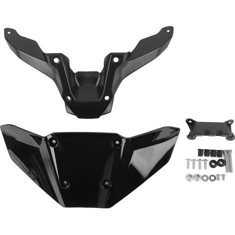 Déflecteur de vent de pare-brise aérodynamique amélioré de pare-brise de moto avec support de montage pour MT-09 2024 et versions ultérieures noir (1/5)
