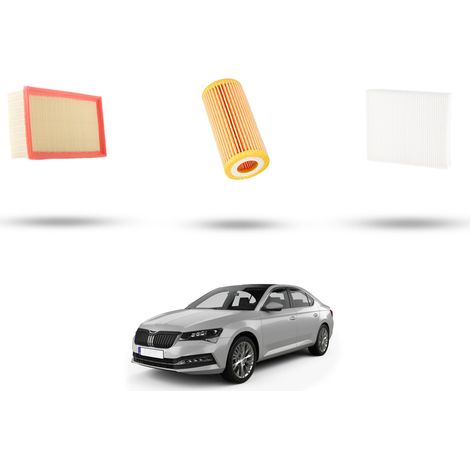 Kit tagliando 3 filtri compatibile con Skoda Superb III (3V) 2.0 TSI 206kw Dal 2015 (1/4)