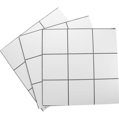 3feuilles Carreaux De Mosaïque Aluminium - plastique Auto - adhésifs (1/5)