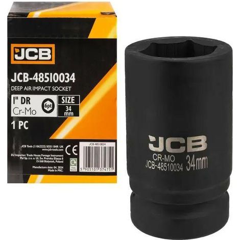 Adaptateur dede impact profond 1" 34mm (hexagonal de 6 côtés)