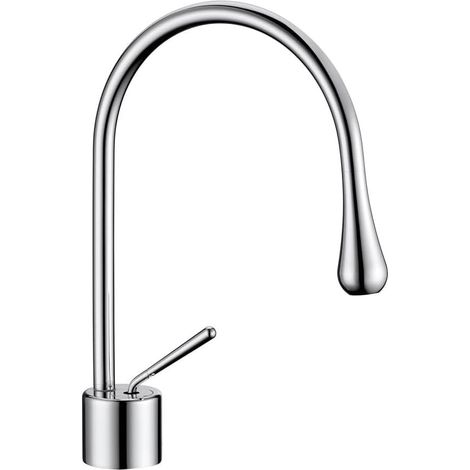 Grifo de lavabo de encimera B201CH – Latón cromado – Colección Erymanthe – Moderno y práctico (1/5)