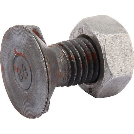 Tornillo arado 2 muesc. M14x35 + tuerca UNIVERSAL 14352N