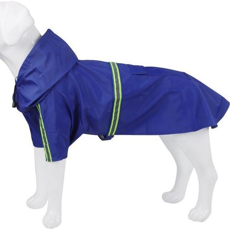 Impermeabile riflettente a forma di poncho-mantello per cani