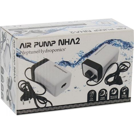 Pompe à air 2 sorties 2x1.5L/min - Neptune Hydroponics