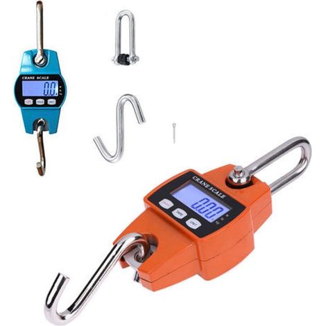 BILANCIA ELETTRONICA DIGITALE 300 KG STRAPPO APPESA DINAMOMETRO LCD PORTATILE