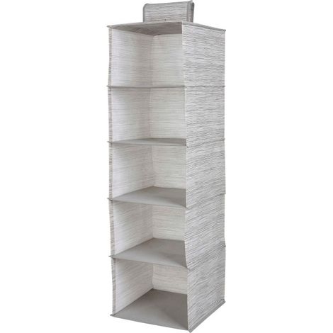 Organisateur de penderie suspendu - 5 étagères - 150 mm - Organisation - Rangement de vêtements (1/2)