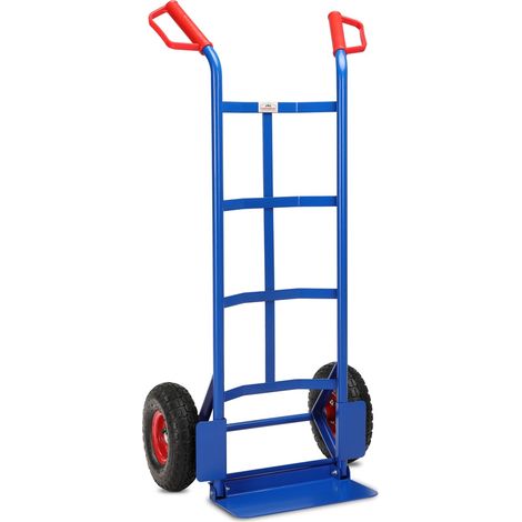 Foldable hand truck 200kg capacity pneumatic wheels (1/5)