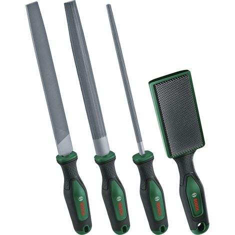 Bosch Hand Tools File Set 200 mm / 8"" with brush 4-Piece 1600A034GM (1/5)