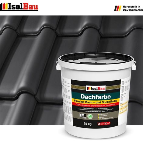 IsolBau Dachfarbe Schwarz 25 kg (1/5)