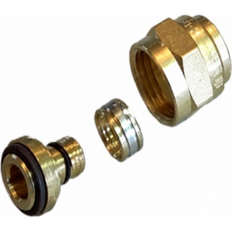 Raccordo a compressione con dado femmina - serraggio Rétigripp per tubo PER Ø16 - 15x21