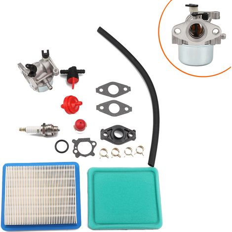 Kit carburateur 799866 790845 – compatible tondeuse Briggs & Stratton – pièces incluses (1/4)