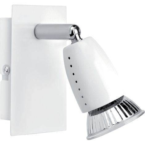 spot saillie intérieur blanc halogène gu10 50w ecco (1/3)
