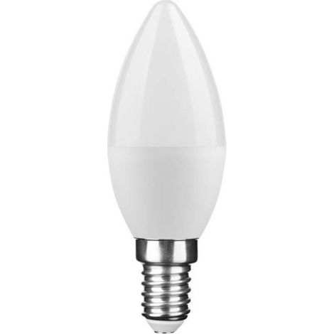 Ampoule LED SMD Bougie C35 culot E14 4.9W 470lm blanc chaud 2700K IP20 Générique Universelle Lampe Flamme Olive Eclairage Remplacement Chambre Cuisine Salon (1/2)