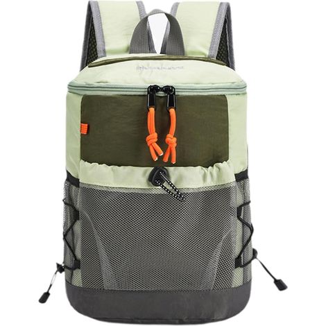 Mochila cómoda para senderismo, ideal para deportes y actividades al aire libre, color verde. (1/5)