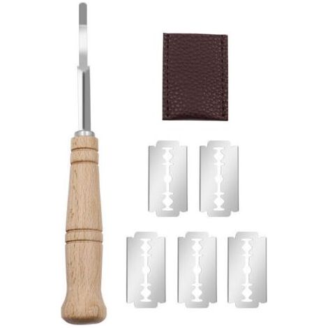 HOXILEELEO - Porta lama per tagliare il pane, per la pasta di pane, accessorio da cucina - 50 g (1/5)