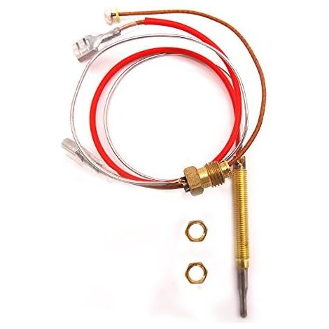 extérieur Chauffage de terrasse M60.75 Tête Filetage avec embout M8 x 1 Connexion Écrous thermocouple 410 mm (1/5)