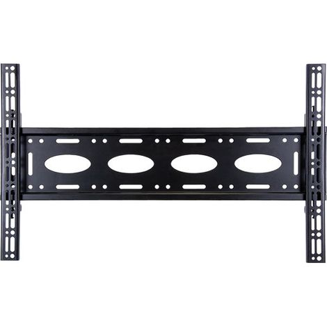 Soporte mural fijo - B-TECH - Monitor - Acero negro - Capacidad 80 kg - VESA 600