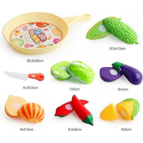 Cutting Fruit Vegetable Food Pretend Play Children Kid Educational Toy (1/3)