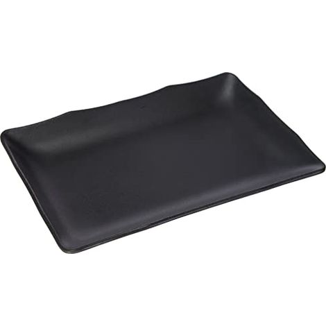 Lacor-Piatto rettangolare in melamina, colore: nero 25 x 17 x 3 cm (1/4)