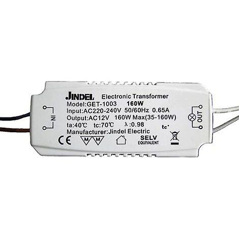 Transformateur Halogène - 220-240 V Vers 12 V - 160 W - Pour Ampoules Halogènes - 1 Pièce (1/5)