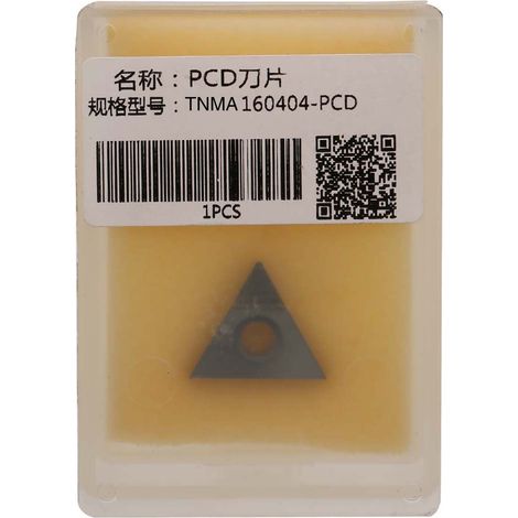 Inserto di tornitura PCD TNMA16404 per metalli non ferrosi e compositi, taglio preciso e durevole, ideale per CNC (1/5)