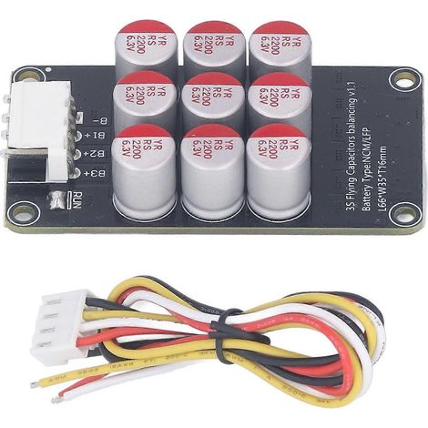 Batterie-Aktivausgleicher 3S Balancer Li-Ionen Lithium-Energieübertragungsplatine Ausgleichsmodul DC2.7‑