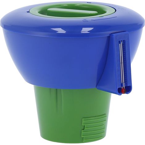 Automatisches Dosiergerät für Pools mit Thermometer, Poolchemikalienspender, Reinigungswerkzeug (1/5)