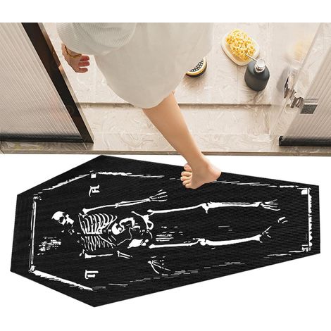 Paillasson Halloween Extérieur Tapis Décoratif Lavable Antidérapant Tapis d'entrée gothique bienvenue Tapis de Sol Halloween Entrée Extérieure Porche Automne Salle de Bain et Cuisine (1/5)