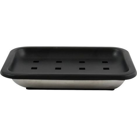 Porte Savon Acier Inox STENDAL Noir & Blanc MSV (1/3)