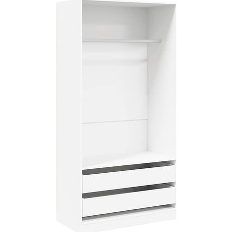 Maison Exclusive - Armadio Bianco 100x50x200 cm in Legno Multistrato