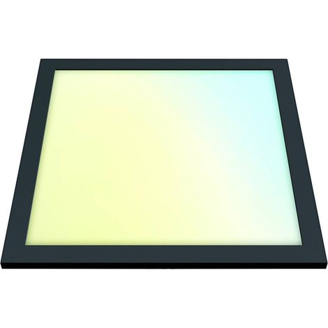 Plafoniera Wiz Philips 30x30cm Nero WiFi+Bluetooth (1/5)