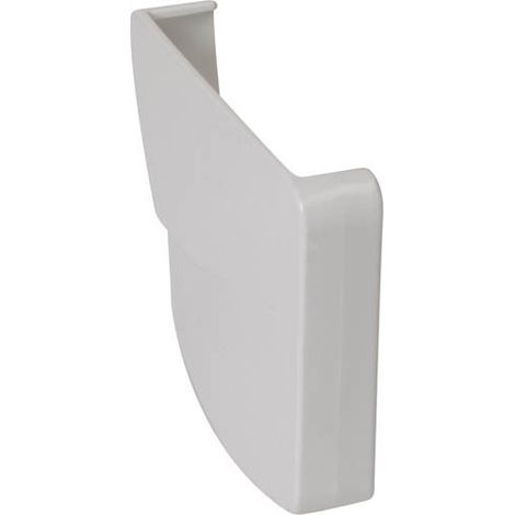 Nicoll – Fond naissance droit PVC blanc – Accessoire pour gouttière – À coller – Modèle Ovation 28 – Esthétique lignée gouttière (1/2)