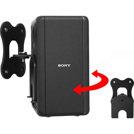 Kompatibel mit Sony/SA-RS3S Lautsprecherhalterung, Wandhalterung, Ständerhalterung, Zubehör für Sony/SA-RS3S Lautsprecher, Lautsprecherhalterung, Halter für Heim-Lautsprechersysteme (Schwarz), 1 Stück (1/5)