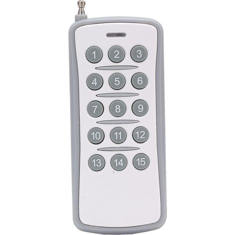 Télécommande universelle sans fil 433 MHz en ABS, 15 touches, pour éclairage de porte de remplacement (1/5)