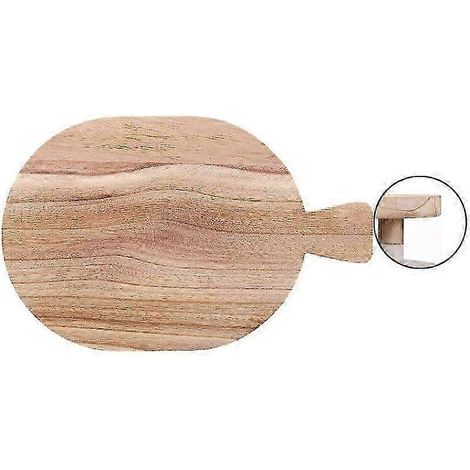 Plateau de rangement et bougeoir en bois massif - Décoration de table pour aromathérapie, objet de décoration élégant en bois pour la maison (1/4)
