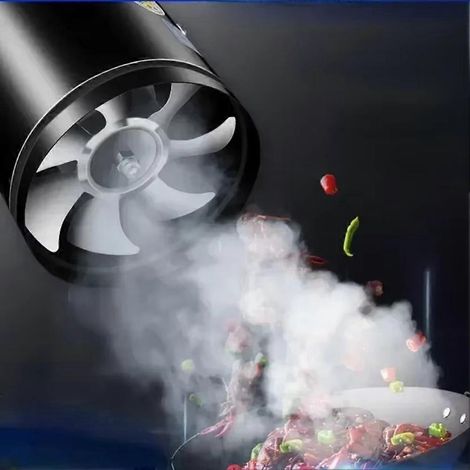 Ventilateur d'extraction de cuisine de type conduit, 756 CFM, ventilateur amplificateur à faible bruit, convient aux sous-sols, salles de bains, tentes de culture, cuisines, etc., 6 pouces. (1/5)