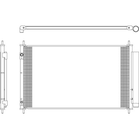Condenseur, climatisation NRF 350321 TOYOTA 884600D220 8846052170