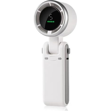 Mini-Handventilator mit Digitalanzeige und Akku